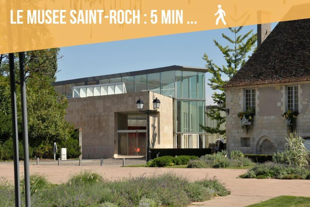 Le Saint-Roch, Centre-Ville, Terrasse Privee Issoudun Dış mekan fotoğraf